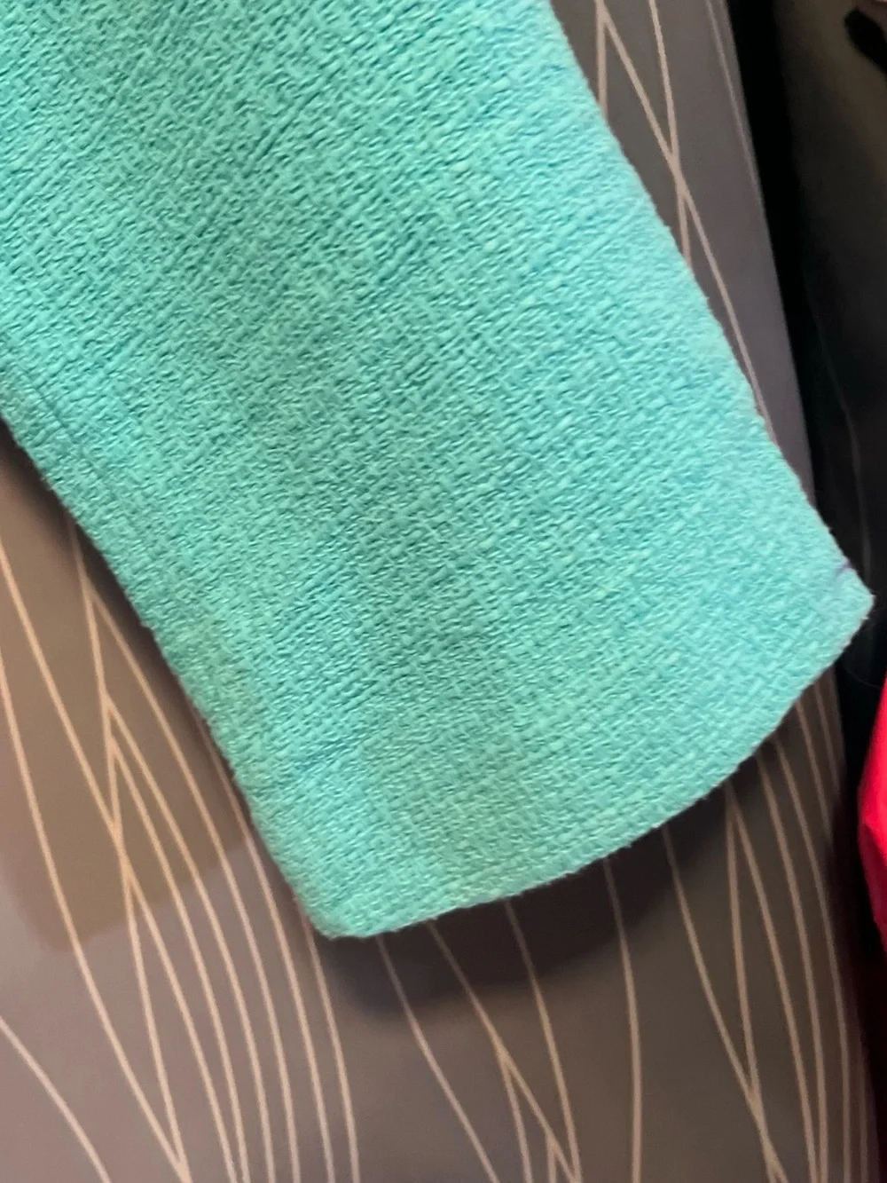 Zara Set Skirt & Jacket Set Turquoise Aqua Blue Two Piece